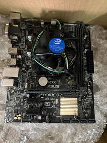 intel i3-7100 ASUS H110M-K Motherboard with 256gb