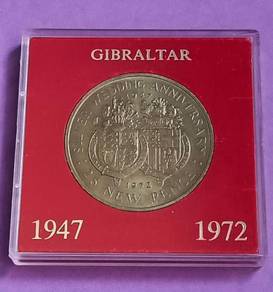 Gibraltar 25 New Pence 1972 - QE Silver Wedding