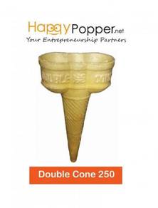 Icecream Double Twin ice cream ais krim Cone 250