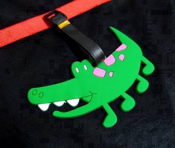 Cartoon Luggage Tag - New - Crocodile