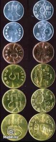 SOUTH KOREA COINS 6 pcs in set UNC