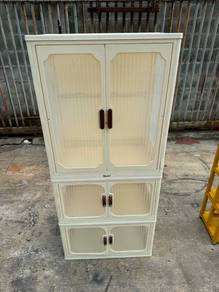 2x5ft Cabinet Plastic Storage Box Rack