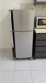 Sharp 2 Door Silver Fridge TG109