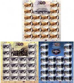Mint Stamp Sheet 200 Years Police Malaysia 2007