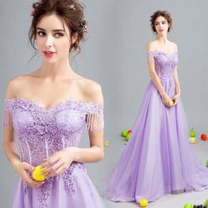 Purple dinner dress prom party wedding RB0086