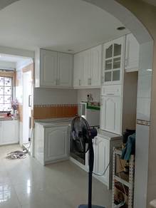 Kitchen cabinet quartzstone top island cabinet