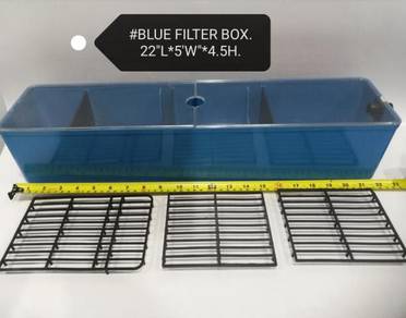 Blue Top Filter Box22inch Aquarium Fish Ikan