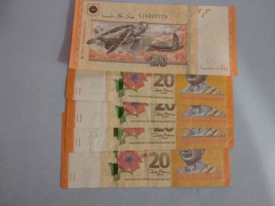 Malaysia RM20 prefix CJ sign Zeti