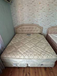 King Size Bed Frame + Mattress (full set)