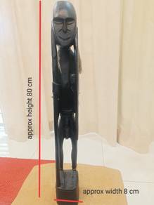 Handmade Wooden Sculpture African Tribe Man