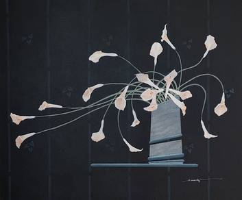 Graceful Calla Lilies – Canvas Digital Print