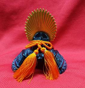 Vintage Japanese Iron Brass Small Replica Samurai