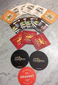 Assorted Beer & Wine Coasters x 16
