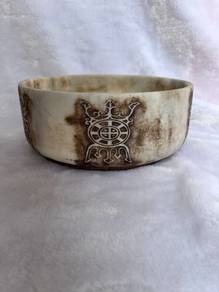 Carved Alabaster Bowl with Imperial Mark