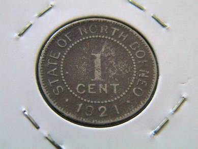 One (1) Cent State of North Borneo 1921