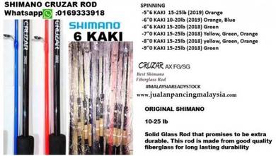 Shimano cruzar spinning rod, 6 kaki