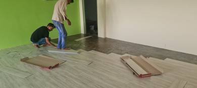 VINYL DESIGN FLOOR l pasang lantai vinyl bercorak