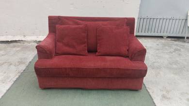 YE14J Kerusi 5 Feet 2 Seater Sofa Fabric Red MACY