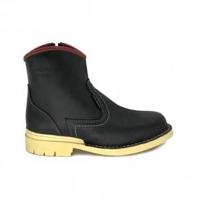 Safety Shoes Black Hammer Black Men Mid Zip BH4752