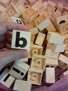 Alphabet tiles. (compatible with duplo)