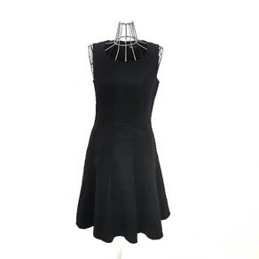 DKNY Dress Black Stretch A Line Sleeveless Dress