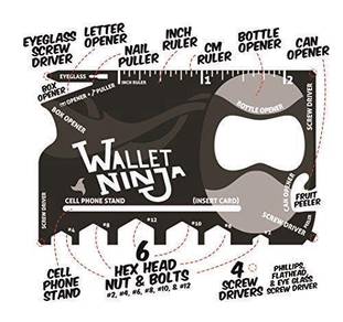 18in1 Multi Tools Card Size For Wallet Pocket
