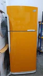 Electrolux Yellow Fridge 2 doors Refrigerator