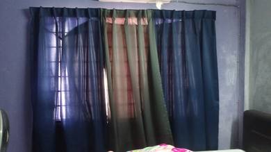 Langsir 3 panel tingkap.