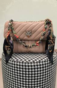 ALDO Quilted Crossbody Bag with Scarf