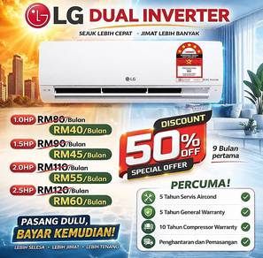 Aircond LG Dual Inverter (PANTAIKL)