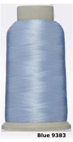 Blue 9383 Embroidery Machine Thread Benang Sulam