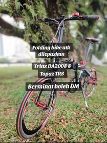 basikal 2 biji merah & biru
