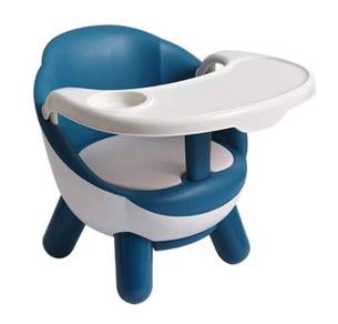 BLUE Children Eat Table Kid Dining Chair with Tray