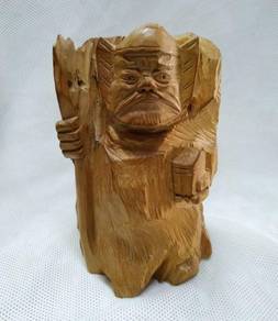 Hand Carved Solid Wood 维沙门天样