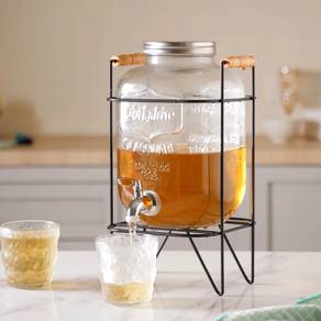 Glass Beverage Dispenser 8L