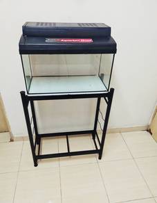 2ft aquarium, cover, stand.