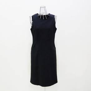 DKNY black sleeveless midi office / business midi