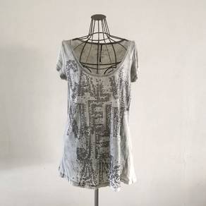 Calvin Klein Jeans Studded Grey Top