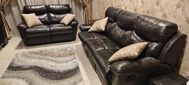 Full Leather Sofa Recliner 3+2+1