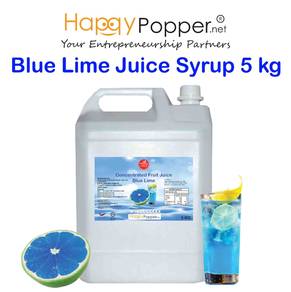 Sirap Concentrated Fruit Juice Syrup Blue Lime 5kg