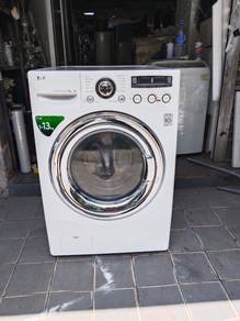 LG inverter front load hot washer mesin basuh 13.0