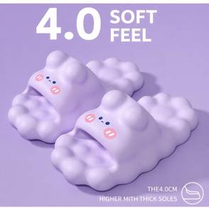 Selipar Rumah Anti Slip Lembut 4cm EVA - Unisex