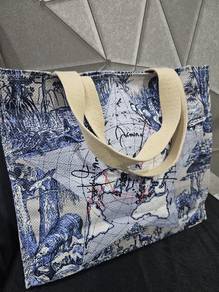 Christian Door Toile de Jouy Totebag