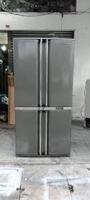 Sharp 4 doors fridge refrigerator peti sejuk 605L