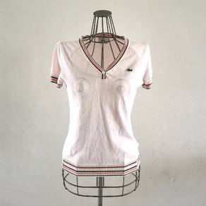 Lacoste V-neck Pink Blouse
