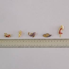 5-piece Unique Design Brooches [Preloved]