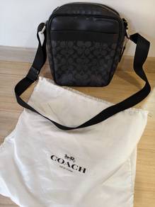 Coach Flight Bag Signature Coated Canva