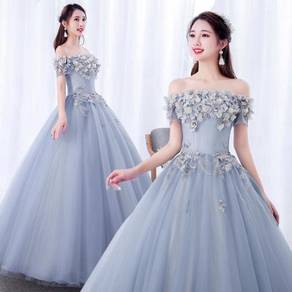 Purple prom wedding bridal ball dress gown RB0792
