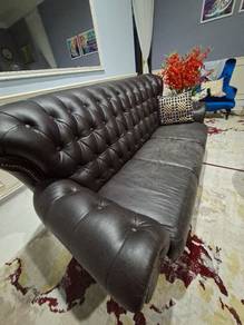 sofa kulit 3+2+1 untuk dilepaskan