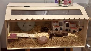 FOR SALE🔥🔥 Luxury Wooden Hamster Villa 🐹✨